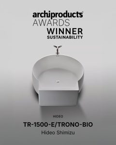 HIDEOのバスタブがArchiproducts Design Awards「Sustainability Award 2025」を受賞