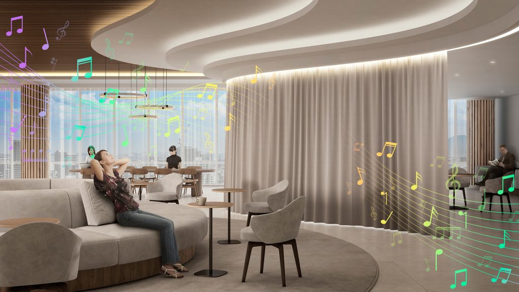 デザインと音響が融合した新たな体験価値へ~サンゲツ×槌屋×槌屋ティスコ~“音の出るファブリック”で空間が語りはじめる