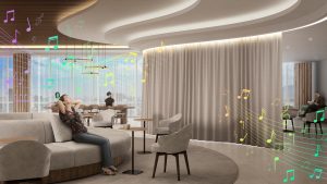 デザインと音響が融合した新たな体験価値へ～サンゲツ×槌屋×槌屋ティスコ～“音の出るファブリック”で空間が語りはじめる