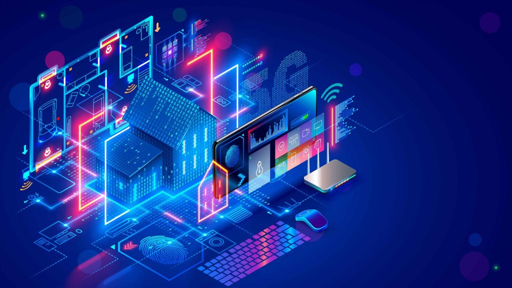 AIスマートホームの仕組みを示すコンセプトイメージ。生成AIが住宅の文脈を理解し空間を最適化する様子