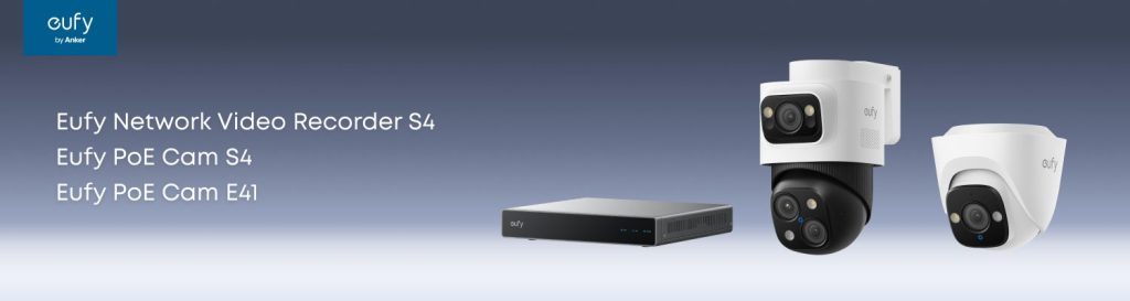 Eufy S4 network video recorder and PoE camera system
