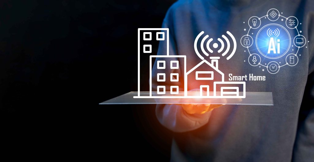 AI integrated smart home system visualization