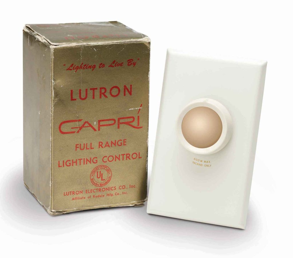 Vintage Lutron Capri dimmer with original packaging