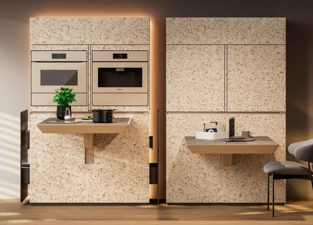 クッキングモードとワークモードを切り替えるMiele Compact Living