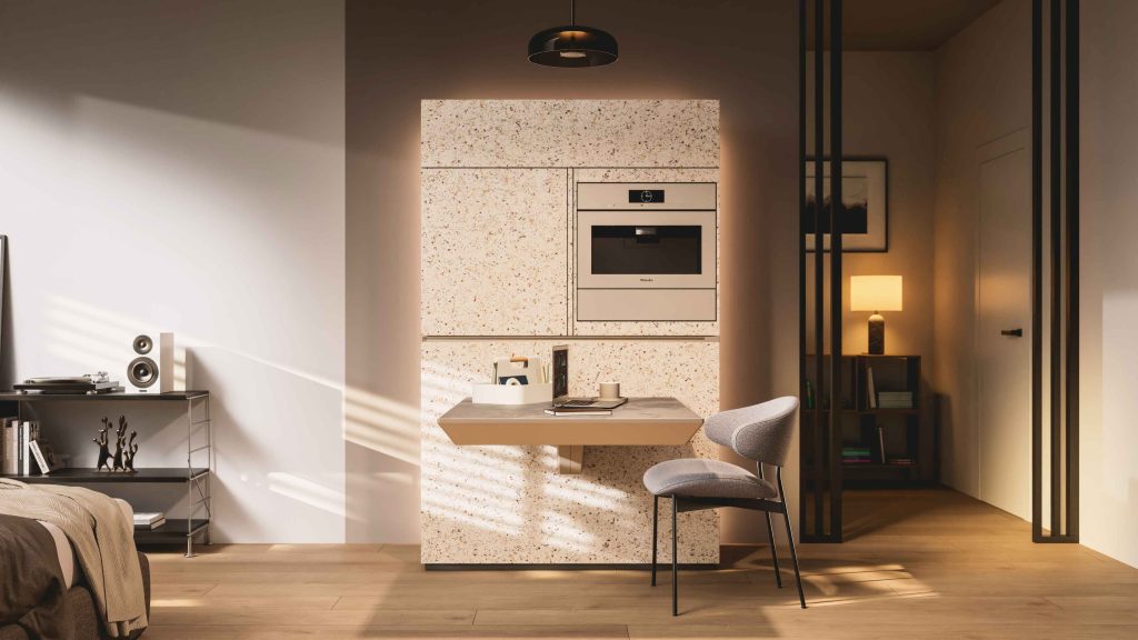 ワークスペースとして使えるMiele Compact Livingのワークモード