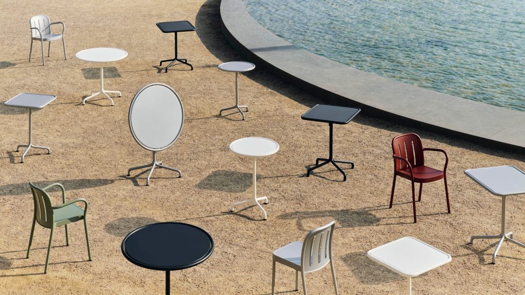 HAY Deville Table ラウンド スクエア アウトドアテーブル