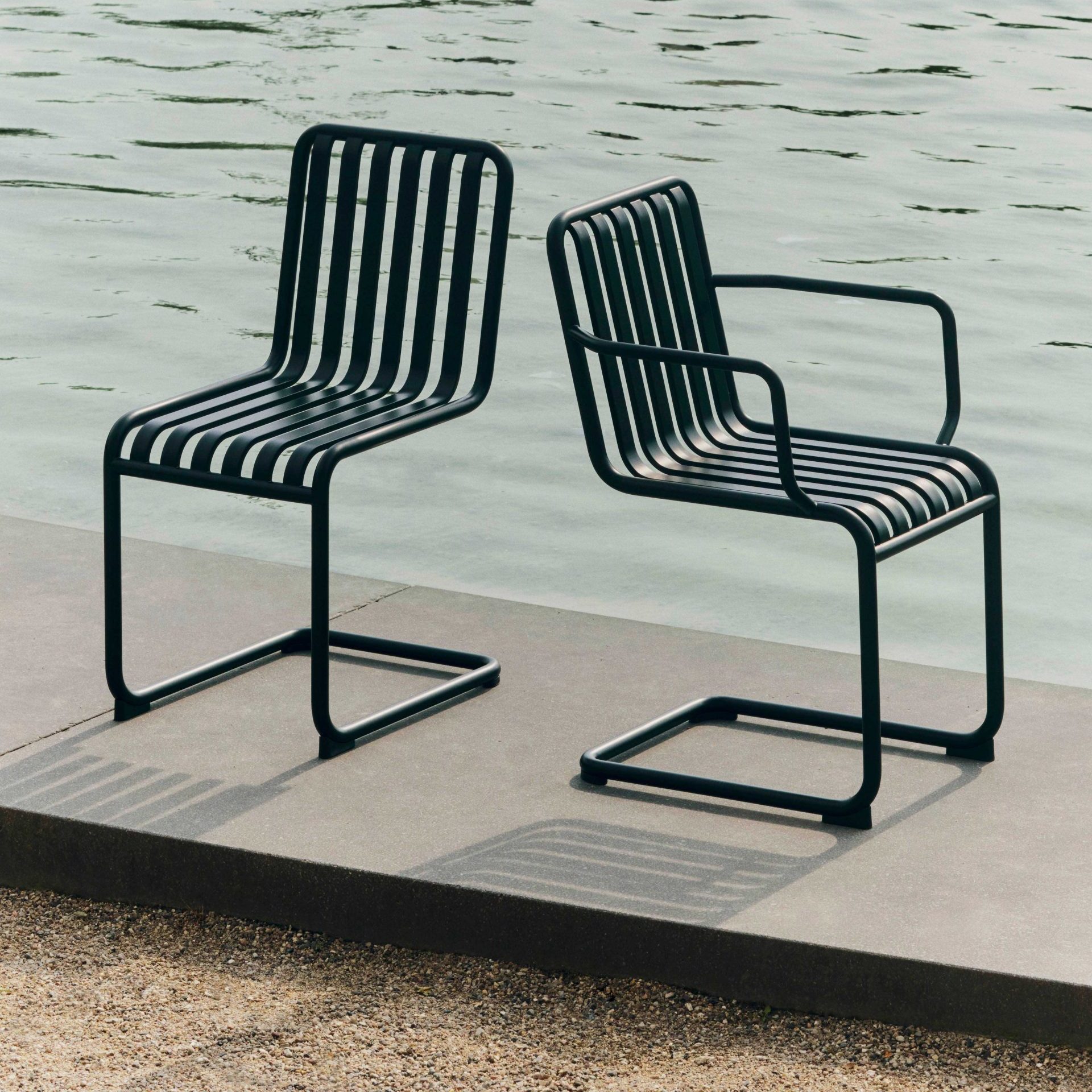 HAY Palissade Cantilever Chair ArmChair Anthracite