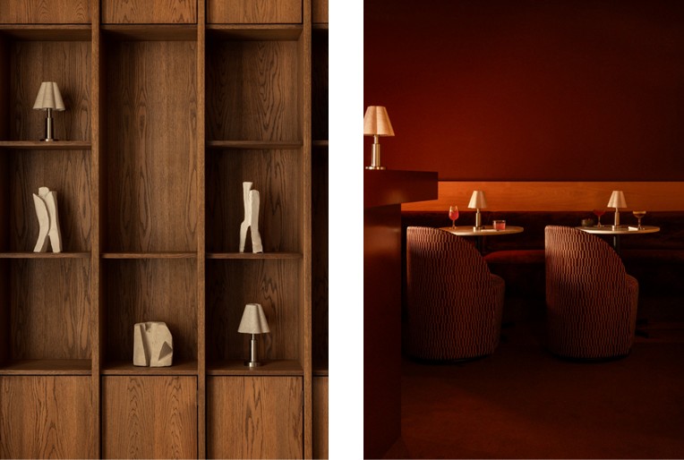 Audo Houseで展開されたQuiet Grandeurの展示ディテール