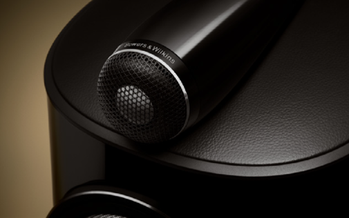 Bowers & Wilkins 800 Series Diamond D5のトゥイーター・オン・トップ構造のクローズアップ