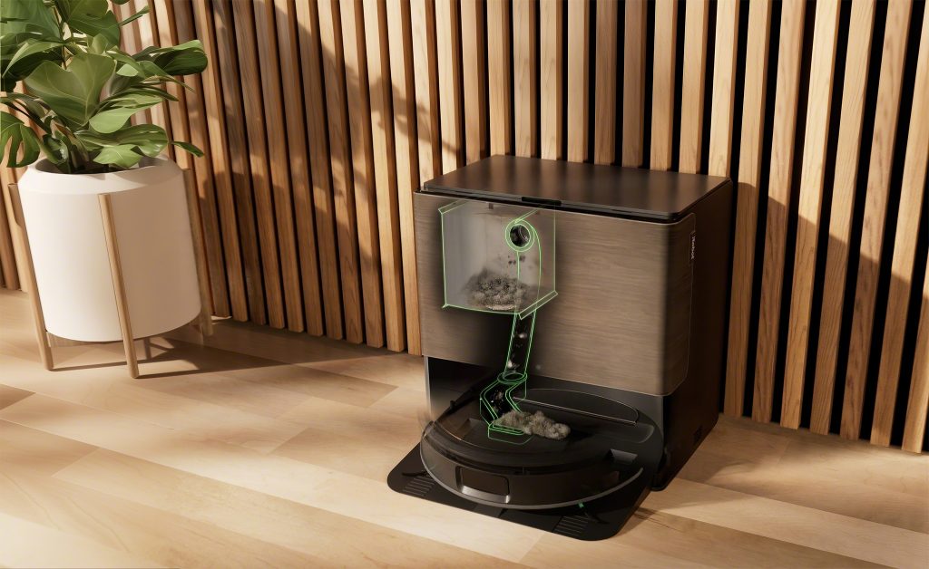 Roomba Max 775 ComboとAutoWash充電ステーションの自動メンテナンスイメージ