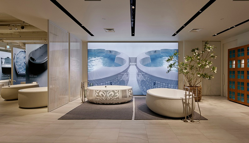 JAXSON TOKYOのバスタブ展示空間