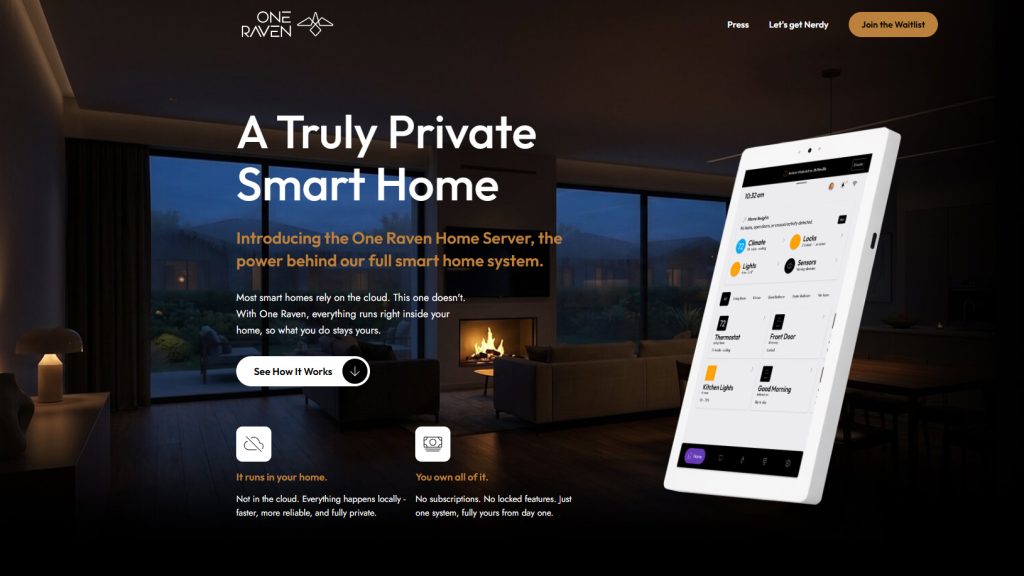 ローカル制御を掲げるOne Raven Home Serverとスマートホーム操作画面