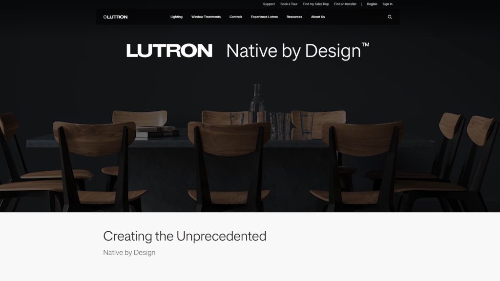Lutron Native by Design公式サイト
