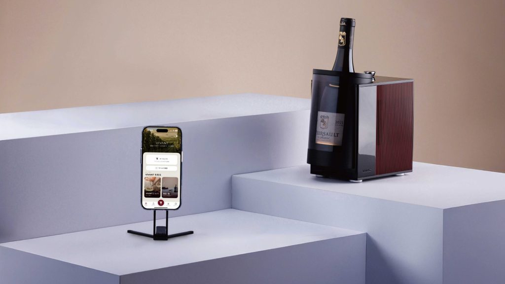 VIVANT「Venus G2」日本発売。「飲み頃温度」まで整えるAI電動ワインチラー