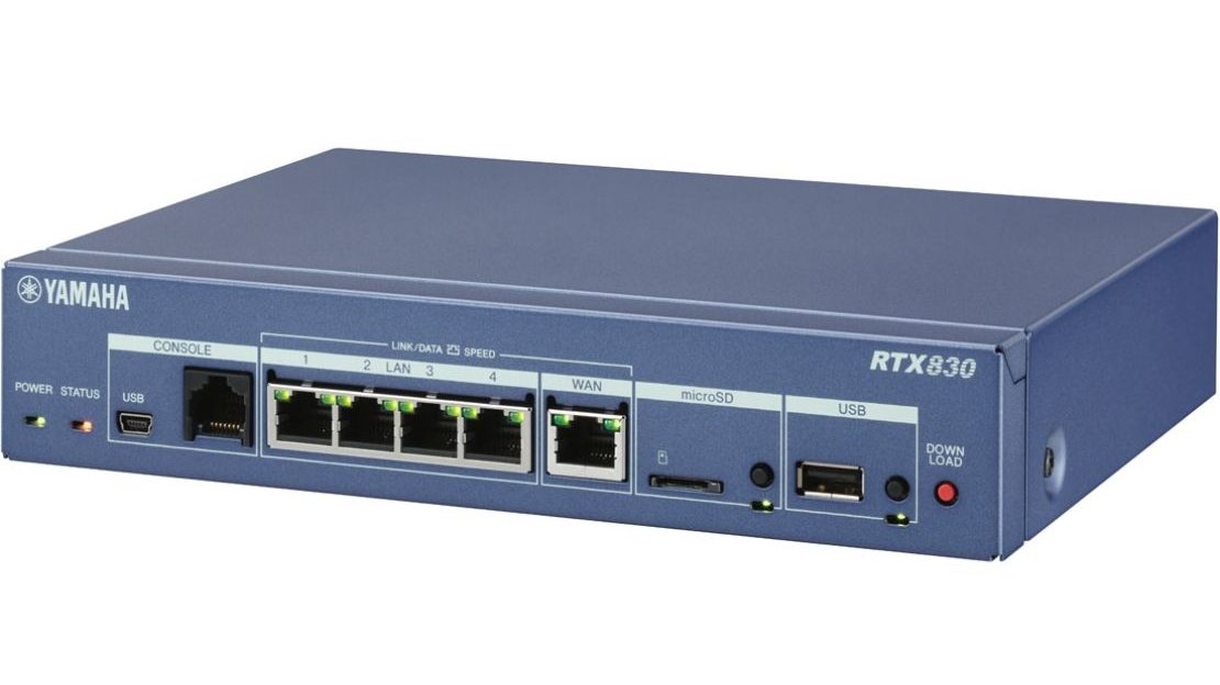 ヤマハの業務用VPNルーター RTX830