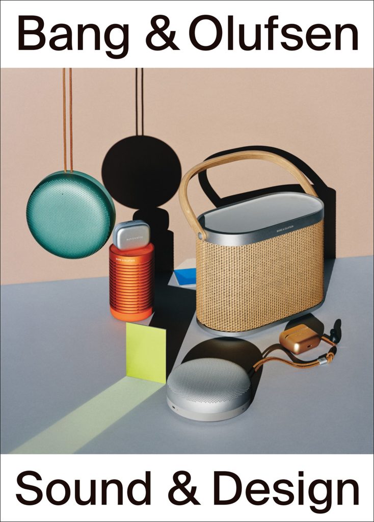 Bang & Olufsenのポータブルオーディオ製品を集めたSound & Designビジュアル