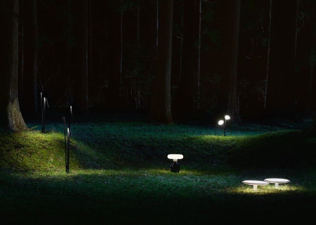 森の夜景を照らすyomosugaraの屋外照明
