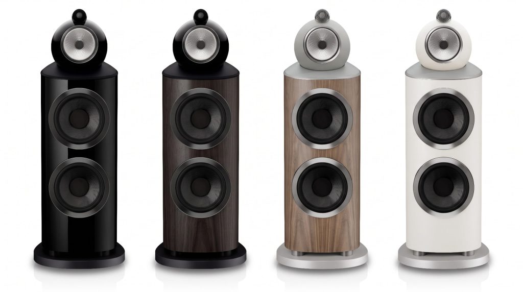 Bowers & Wilkins 800 Series Diamond D5の4種類の仕上げ