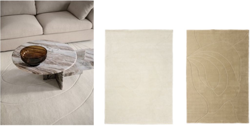 BoConcept Meadow Hue 有機的な模様を施した新作ラグ