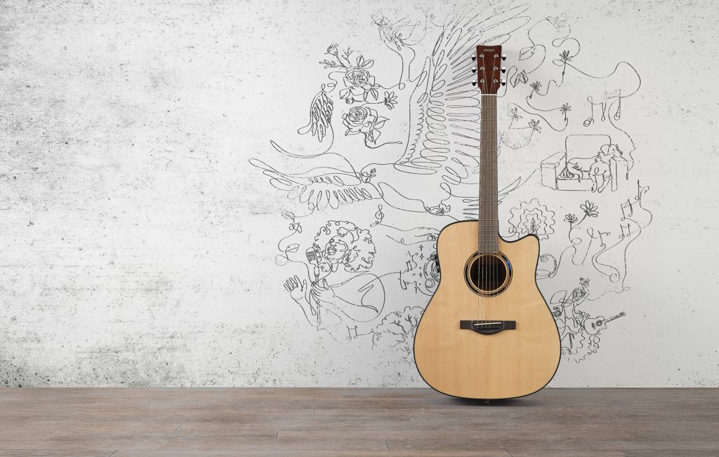 ヤマハのTransAcoustic Guitar