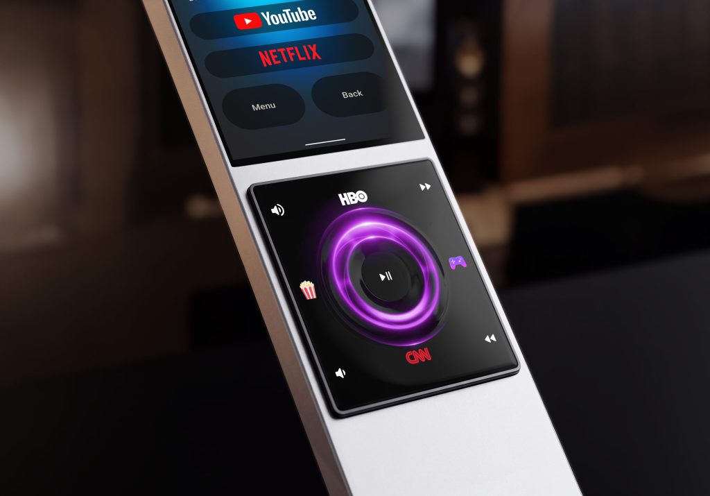 AVA Cinema RemoteのDynamic Keypadとタッチディスプレイ