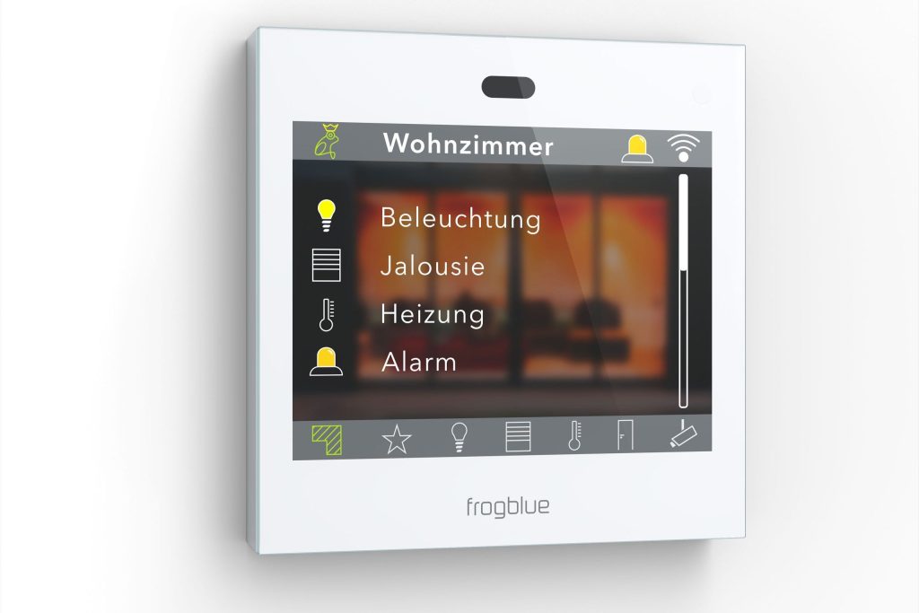 照明やブラインドなどを操作するfrogblueのfrogDisplay
