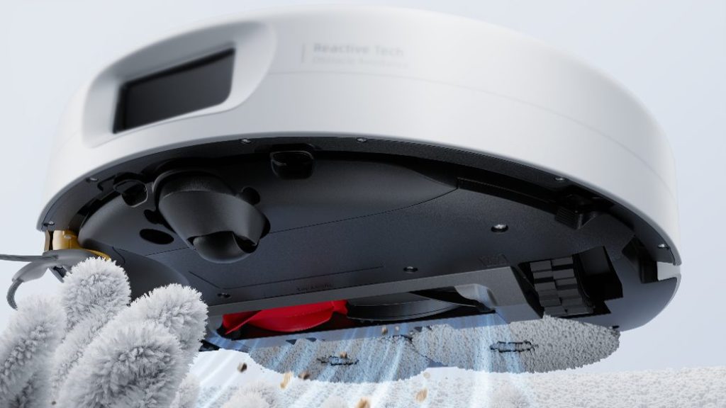 Roborock Qrevo 2 Pro底面のデュアル毛絡み防止システムと回転モップ