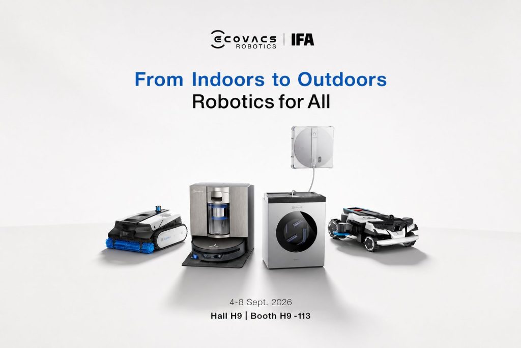 エコバックス、IFA 2026で窓・庭・プール・床の最新ロボットを披露。「住宅メンテナンスのロボット化」へ