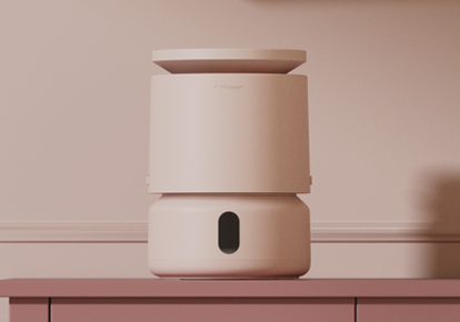 Blueairの気化式加湿器DreamWell Mini Humidifier H21、30周年限定色オーロラブラッシュ